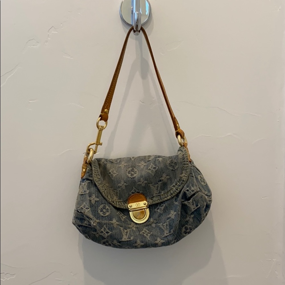 Vintage Louis Vuitton denim monogram handbag